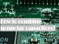 How to combine nonpolar capacitors?